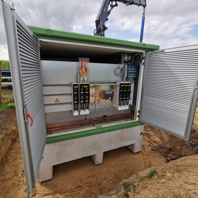 Tiefbauarbeiten Trafostation